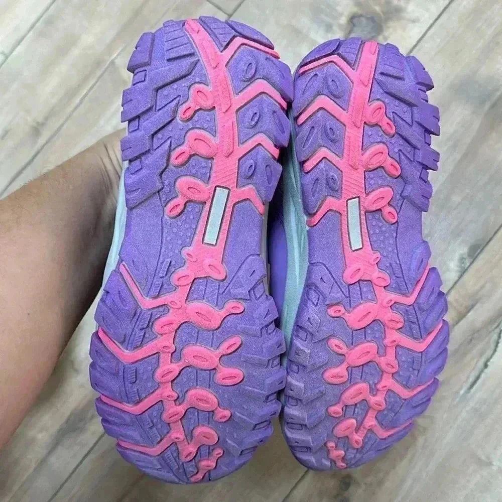 NEW Nortiv8 Kids Non Slip Hiking Shoes Pink Purple Girls Kids Sz 4
